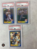 1990 Score Ken Griffey Jr., Larry Walker & Deion Sanders - PSA 9's