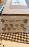 U.S. WARTIME SILVER NICKEL SET GEM BU