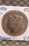 1891CC MORGAN DOLLAR VF