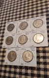 1992P,1992D,1993P,1993D,1994P,1994D,1995P,1995D KENNEDY HALVES UNC