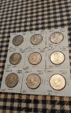 1996P,1996D,1997D,1998P,1999P,2000P,2000D,2001P,2001D KENNEDY HALVES UNC