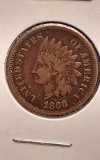 1868 INDIAN HEAD CENT VF