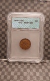 1909VDB LINCOLN CENT IN ICG MS64 BN HOLDER