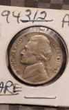 1943/2 JEFFERSON NICKEL AU