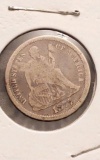 1877CC SEATED DIME VG