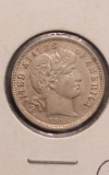 1914D BARBER HALF AU