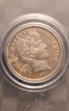 1911 BARBER DIME AU