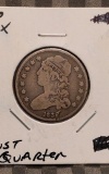 1836 BUST QUARTER VF