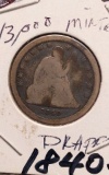 1840O SEATED QUARTER