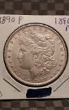 1890 MORGAN DOLLAR AU