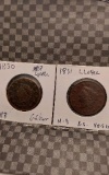 1830,1831 LARGE CENTS