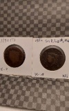 1833, 1834 LARGE CENTS