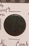 1804 CROSSLET-4 HALF CENT