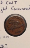 1863 CWT EAGLE/WRIGHT CINCINNATI XF