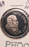 1969 SOUTH AFRICA 50 CENT PIECE PF