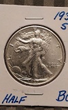 1937S WALKING LIBERTY HALF UNC