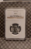 1947S WASHINGTON QUARTER NGC MS67