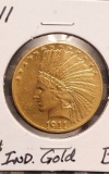 1911 $10. INDIAN HEAD GOLD PIECE GEM BU