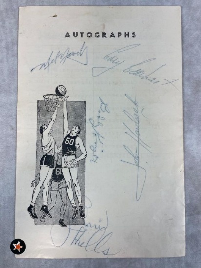 Autographed 1962 Ohio State Basketball Program from New Philadelphia- Full JSA Letter