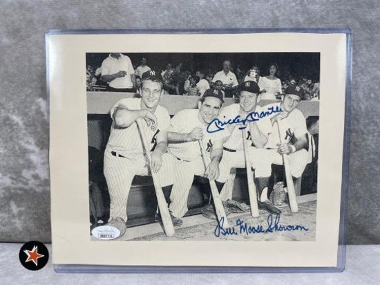 Mickey Mantle and Moose Skowron Autographed Photo