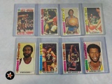 1976-77 Topps Basketball Higher Grade Lot of 8 HOFers