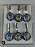 1948-1952 Cleveland Indians Pencil Clips - Lot of 6