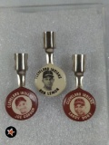 1949-1950 Cleveland Indians HOFers Pencil Clips - Lot of 3 Nice!