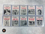 1961 Nu-Card Scoops High Grade Raw Lot w/Cobb, Gehrig, Mays+++