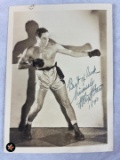 Max Baer Signed, Inscribed, and Dated Original Photo 1940