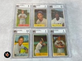 1954 Bowman Baseball BVG Graded Lot of 6