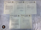 1949 LA Rams Player Correspondences with Tex Schramm Auto