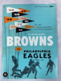 1955 Cleveland Browns vs. Philadelphia Eagles Program