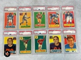 1956 Topps Football PSA Graded Cards (10)