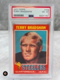 1971 Topps #156 Terry Bradshaw RC PSA Graded