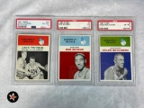 1961 Fleer Basketball Cincinnati Royals Lot of 3 PSA Graded