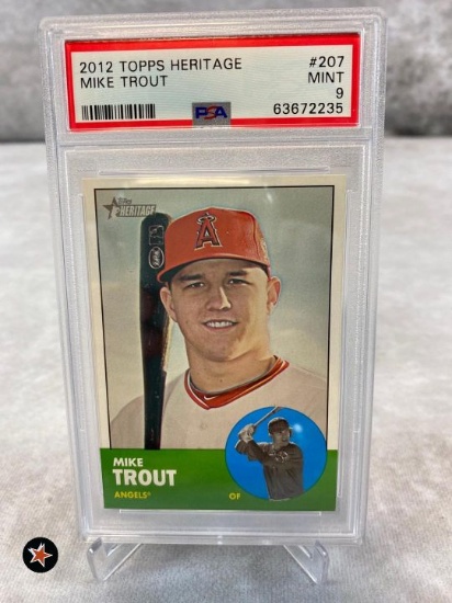 2012 Topps Heritage Mike Trout - PSA 9