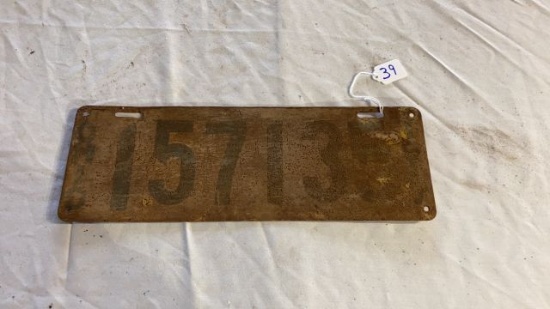 1917 license plate
