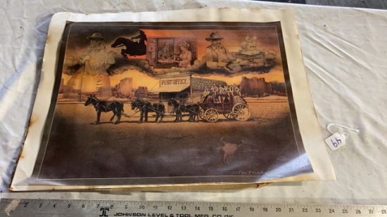 Old western print