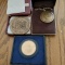 3 LARGE MEDALS IN HOLDERS