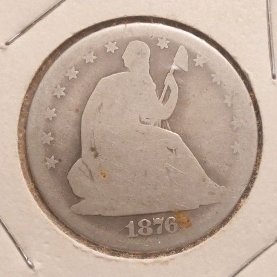 1876CC SEATED HALF AG