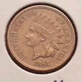1861 C/N INDIAN HEAD CENT NICE AU
