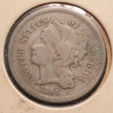 1865 3-CENT NICKEL