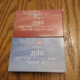 2010 SILVER AND CLAD PROOF SETS