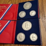LOT OF 2-1976 3-PIECE SILVER PROOF SETS