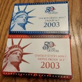 2003 SILVER AND CLAD PROOF SETS