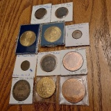 LOT OF TOKENS AND MEDALS
