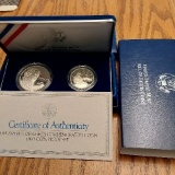 1993 U.S. BILL OF RIGHTS 2-COIN SET IN HOLDER PF