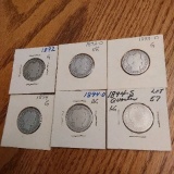 1892,92O,93O,94,94O,94S BARBER QUARTERS AG-VG