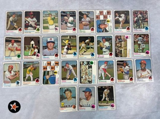 1973 Topps Baseball lot of Stars and Semi-Stars Lot of 27