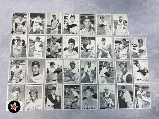 1969 Topps Deckle 31/33 set missing Mays and Rose w/ Clemente